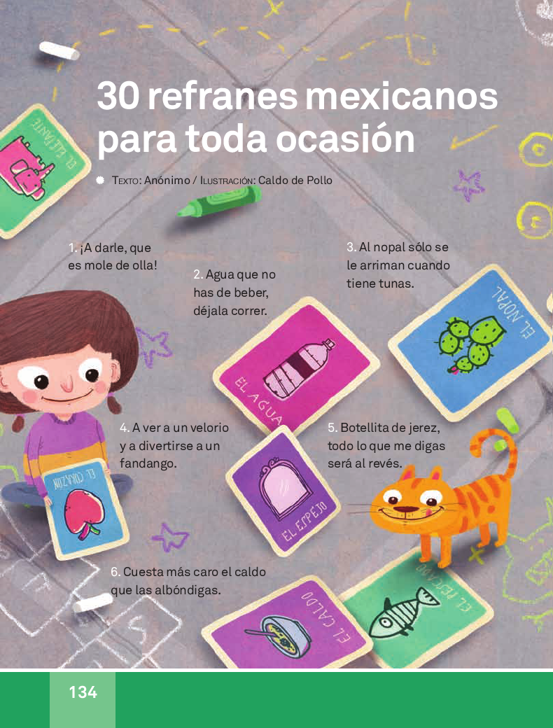3o refranes mexicanos para toda ocasión - Español Lecturas 3ro 2014-2015