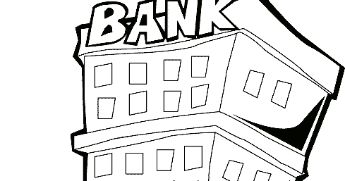 Bank Coloring ~ Child Coloring