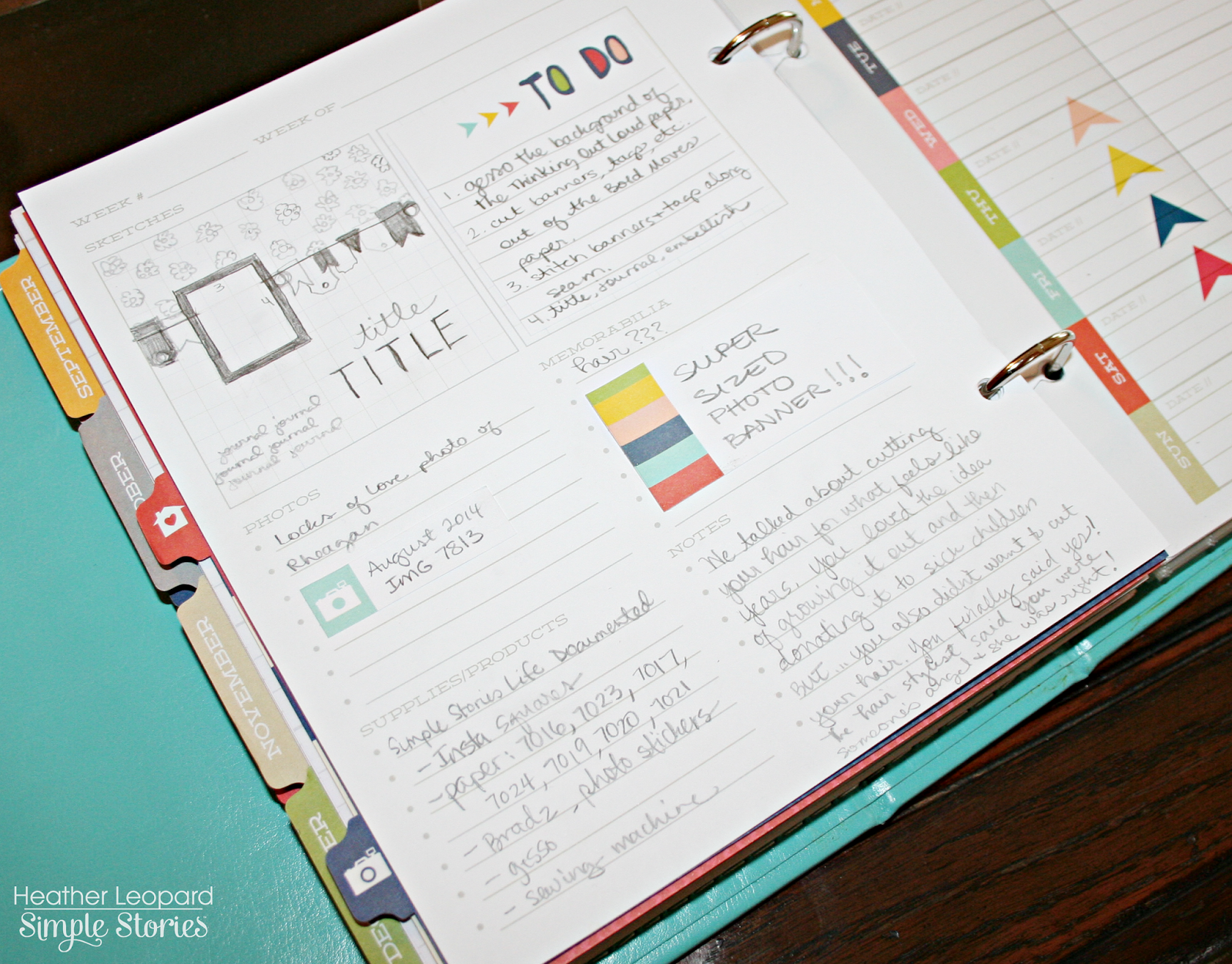 Heather Leopard The Good Life Layout + Sketch Planner