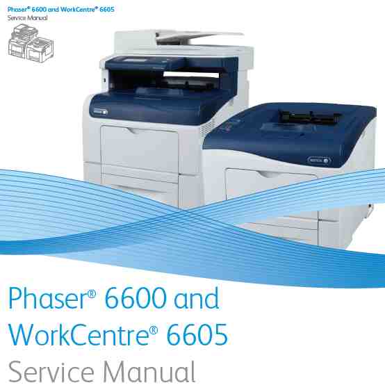 Xerox Phaser 6600 WorkCentre 6605 Service Manual - Printer And Service