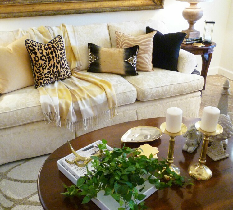 Room by Room - Living Room in Black/Gold/Leopard