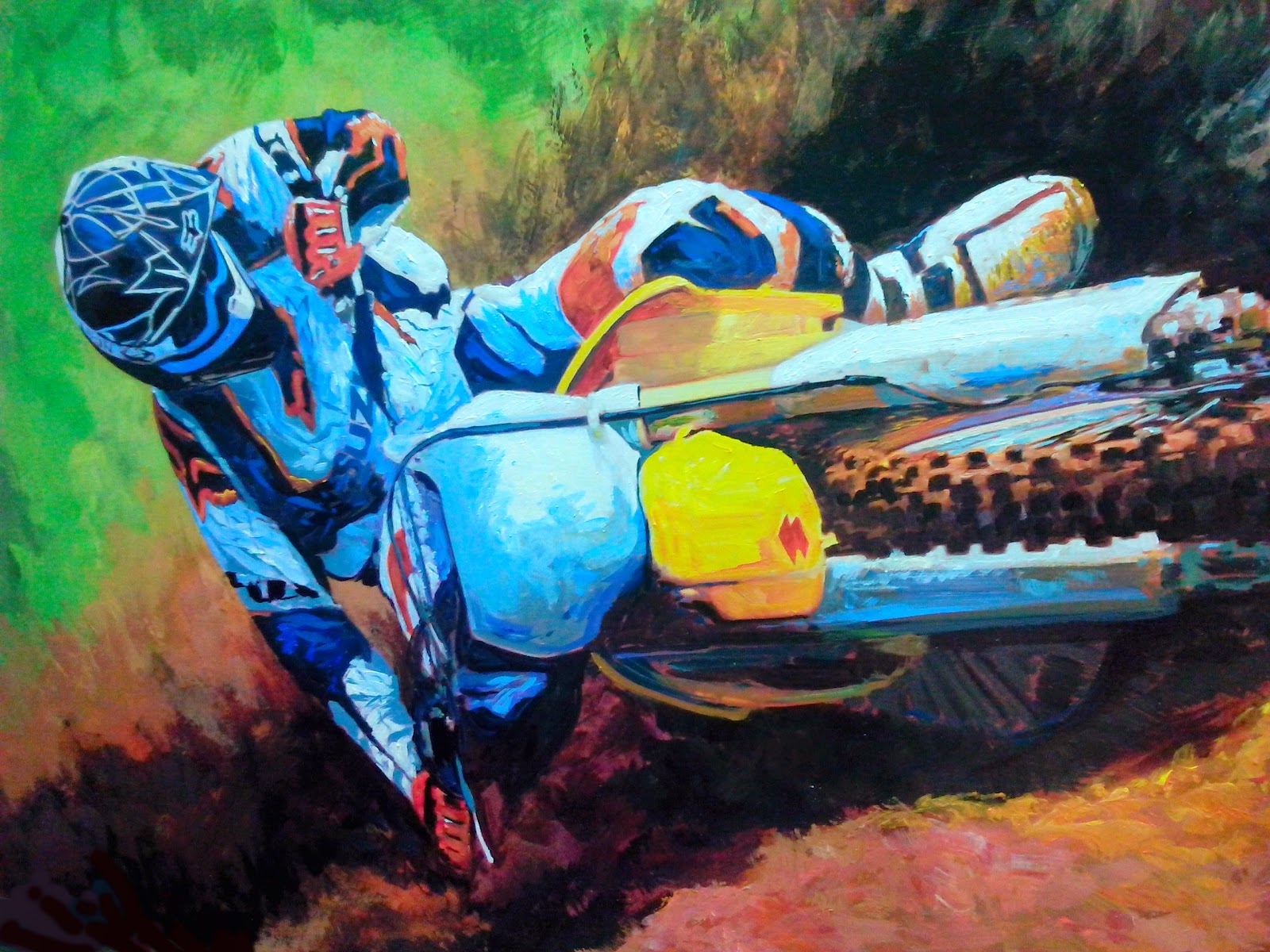 Art Weffe Paintings and Design Motocross Collection Series