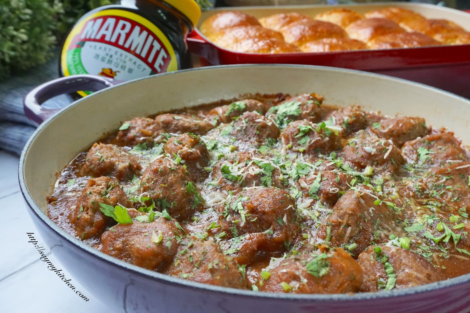 Say My Kitchen Marmite Meatballs 妈蜜肉丸