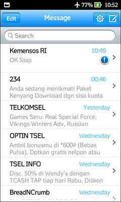 Tampilan SMS iPhone Cara Merubah Tampilan Android Menjadi iOS 8 dan iOS 9