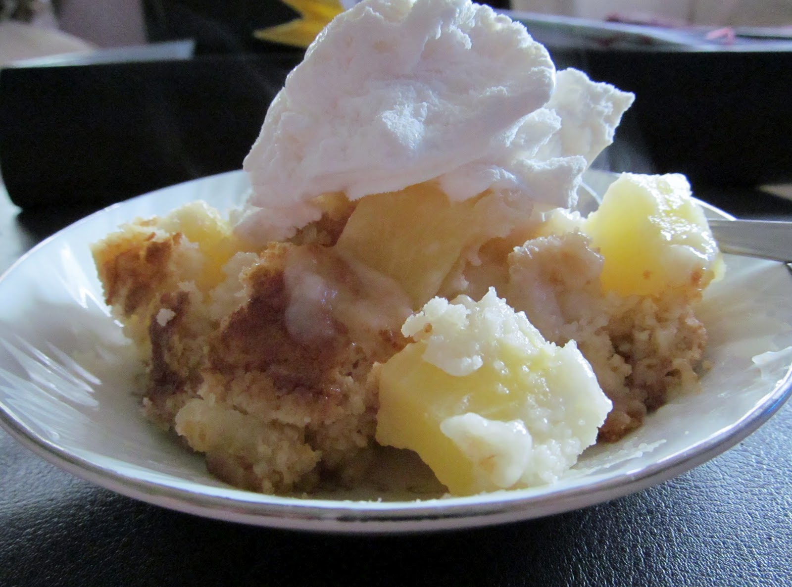 Lovely On The Inside 3 Ingredient Pineapple Cobbler