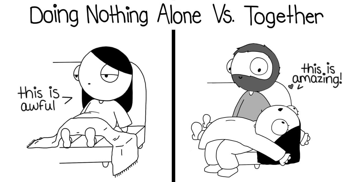 19 Hilarious Comics Describing A Couple's Everyday Moments