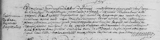 1755 burial record of Jean Baptiste Desgroseilliers