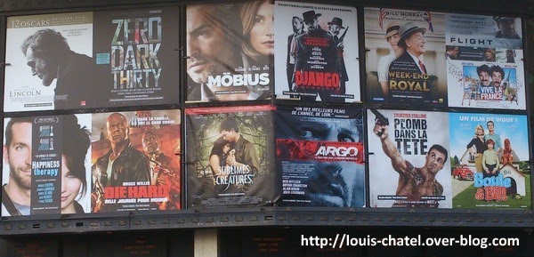 cine presque tout vu Affichage sur fronton d'un ciné avec 13 films...