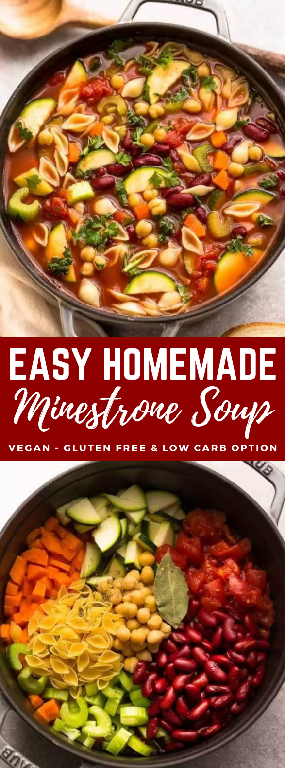 EASY MINESTRONE SOUP #vegetarian #paleo EASY MINESTRONE SOUP #vegetarian #paleo