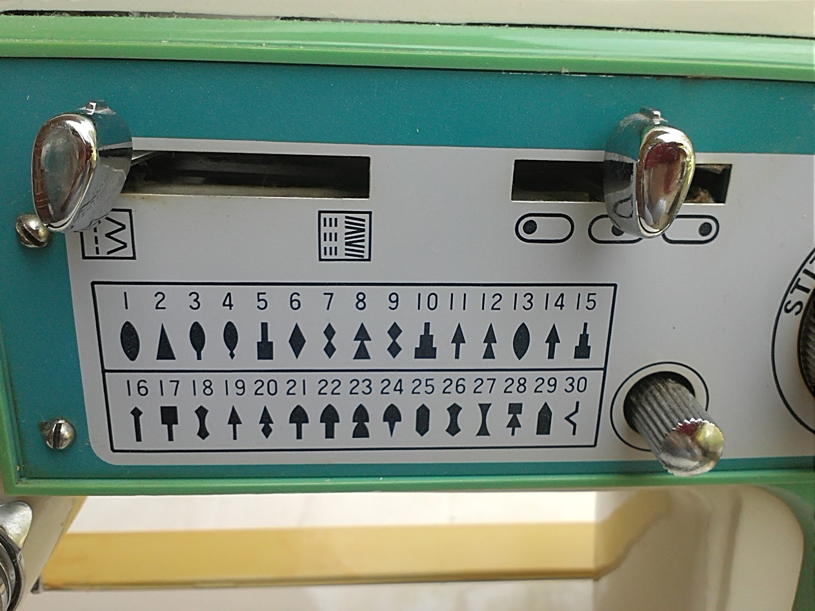 The Nine Month Experiment Dressmaker S 2402 sewing machine with cams