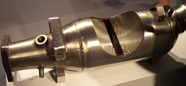 Cutaway of a metal-core converter