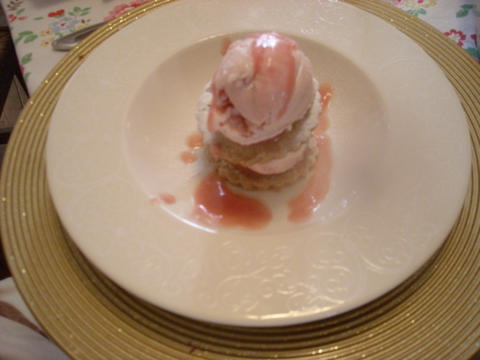 the cookery Angel rhubarb and ginger ice cream