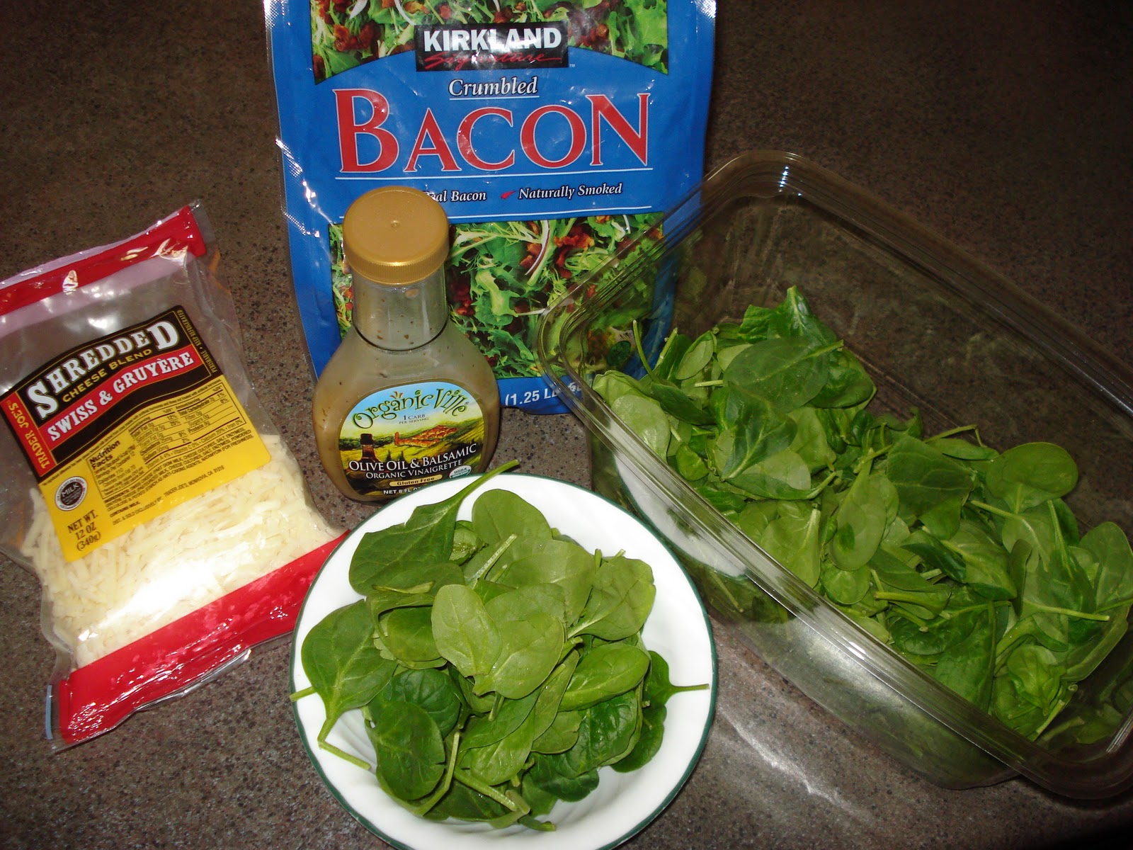 Just JoeP Inexpensive Organic Spinach Drives Salad Making
