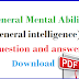 General Mental Ability Reasoning Questions and Answers