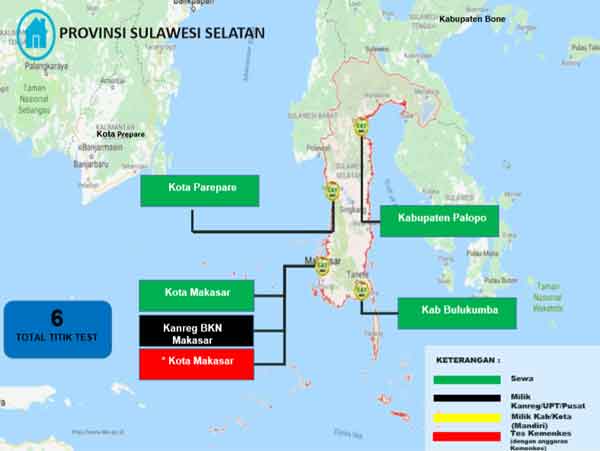 Lokasi Tes Cat BKN Propinsi Sulawesi Selatan Lokasi Tes Cat BKN Propinsi Sulawesi Selatan