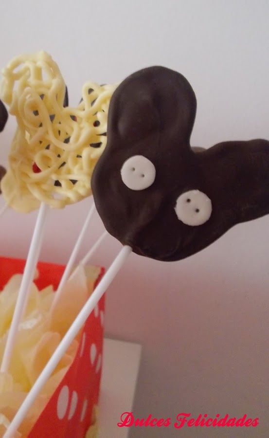 Piruletas de chocolate de Mickey Mouse