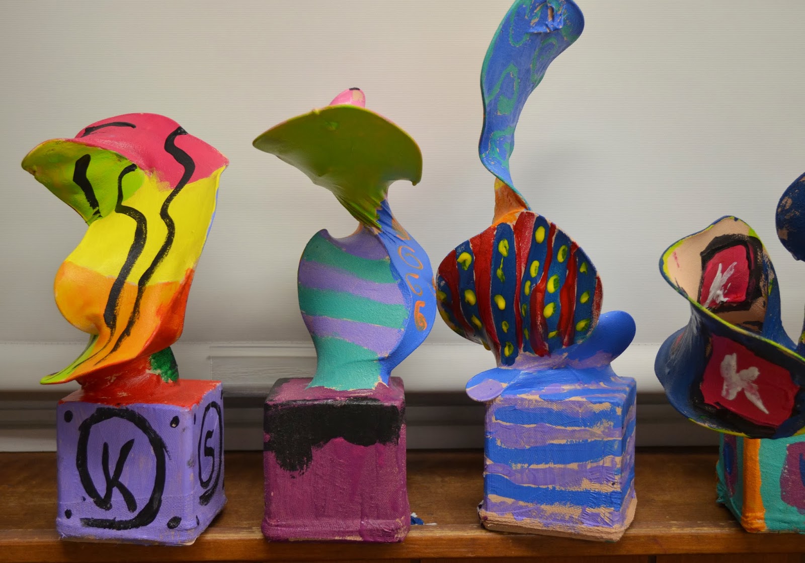 There's a Dragon in my Art Room Stocking sculptures!