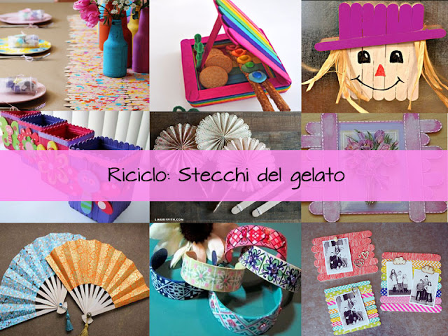 Lavoretti creativi dellestate: riciclo stecchi di legno kreattivablog Lavori creativi in legno