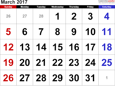 March 2017 calendar, March calendar 2017,March 2017 printable calendar, March 2017 calendar printable, march 2017 calendar with holidays, March 2017 Blank calendar