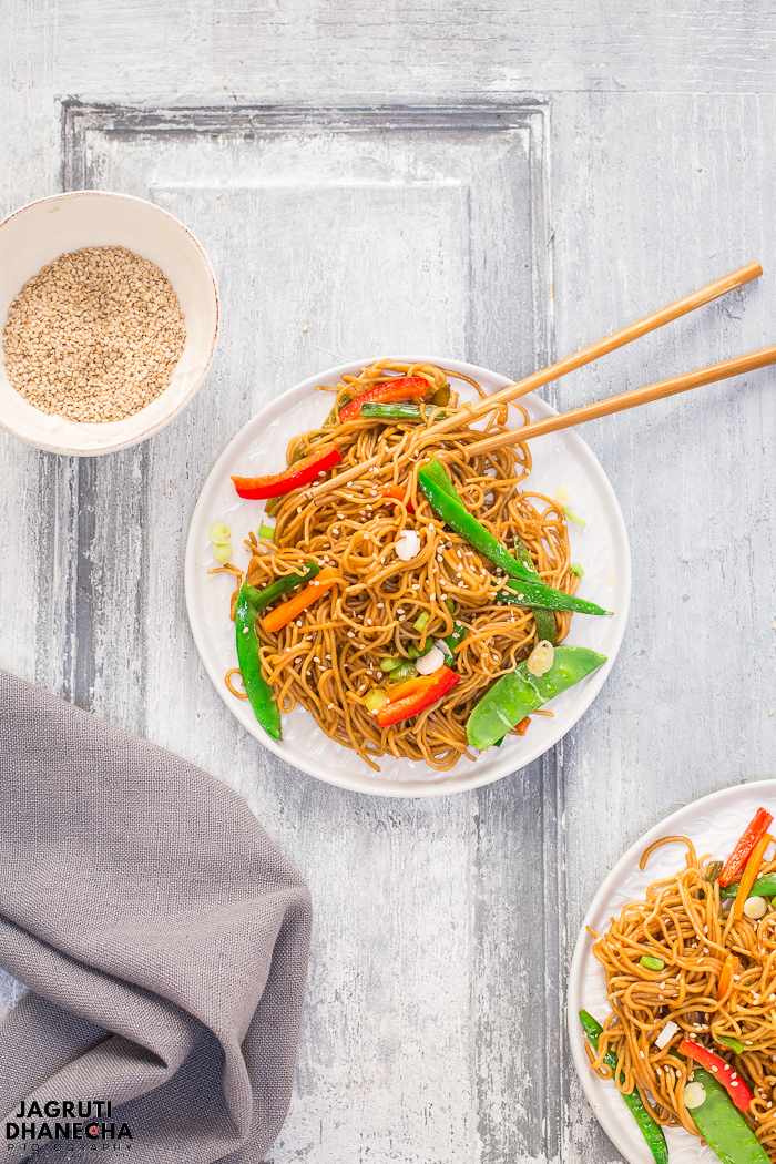 Instant Pot Vegetable Chow Mein + Video Recipe Jagruti's Cooking Odyssey