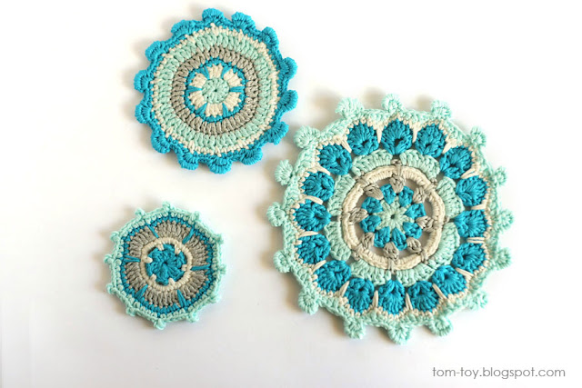 Handmade crochet mandala