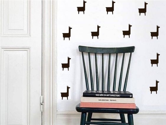 decoração com lhamas