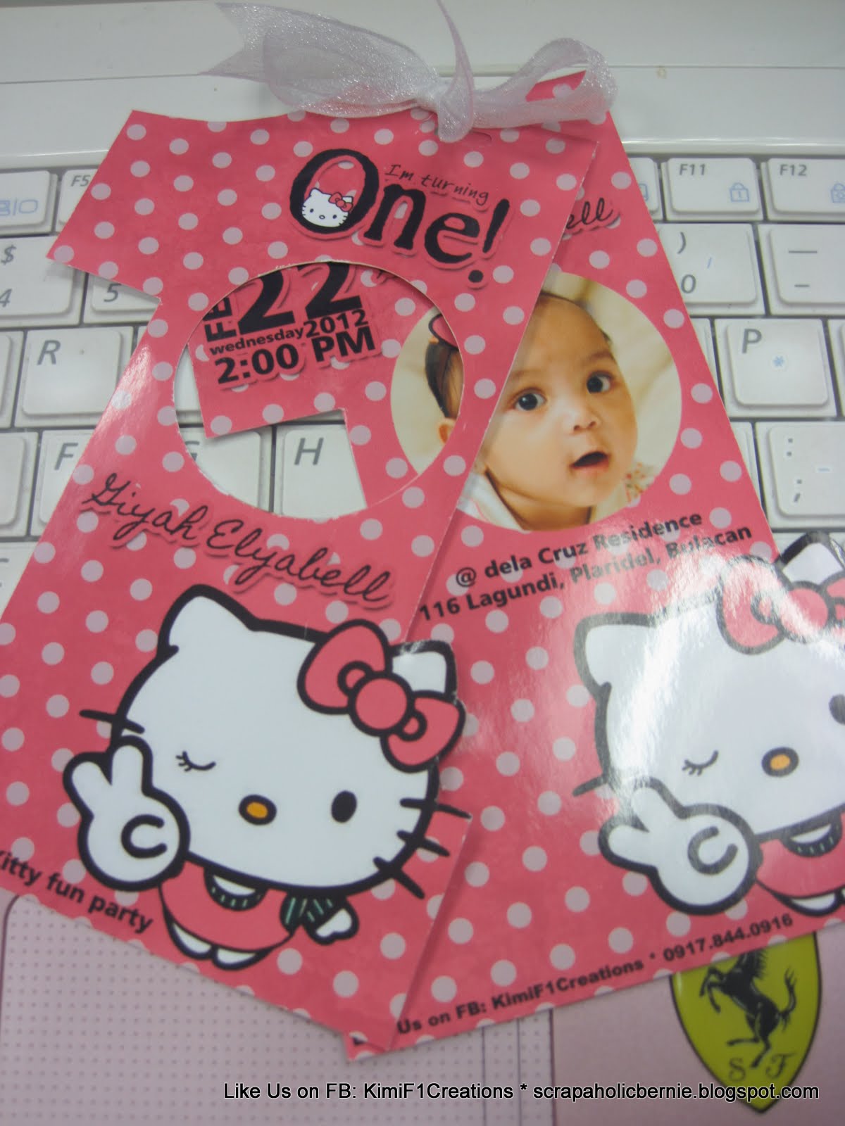 f1 digital scrapaholic hello kitty 1st birthday 2 page