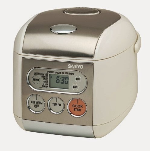  Sanyo ECJ-F50S Micro Computerized 5-Cup (Uncooked) Rice Cooker & Steamer