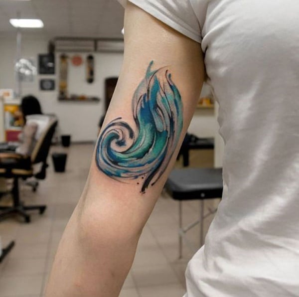 Tatuagens de ondas do mar Tatuagens de ondas do mar