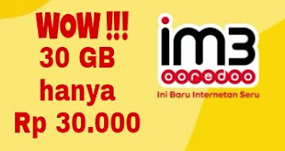 Trik Paket Internet Murah Indosat IM3 Ooredoo 30 GB Cuma Rp 30.000 | Buruan Daftar !!!