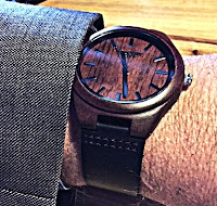 Rosewood Watch for Men with a Black Leather Band Rosewood Watch for Men with a Black Leather Band