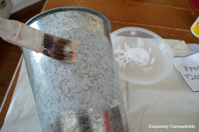 DIY Galvanized Tub For Flowers