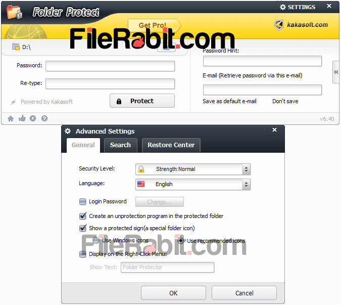 folder protector password recovery