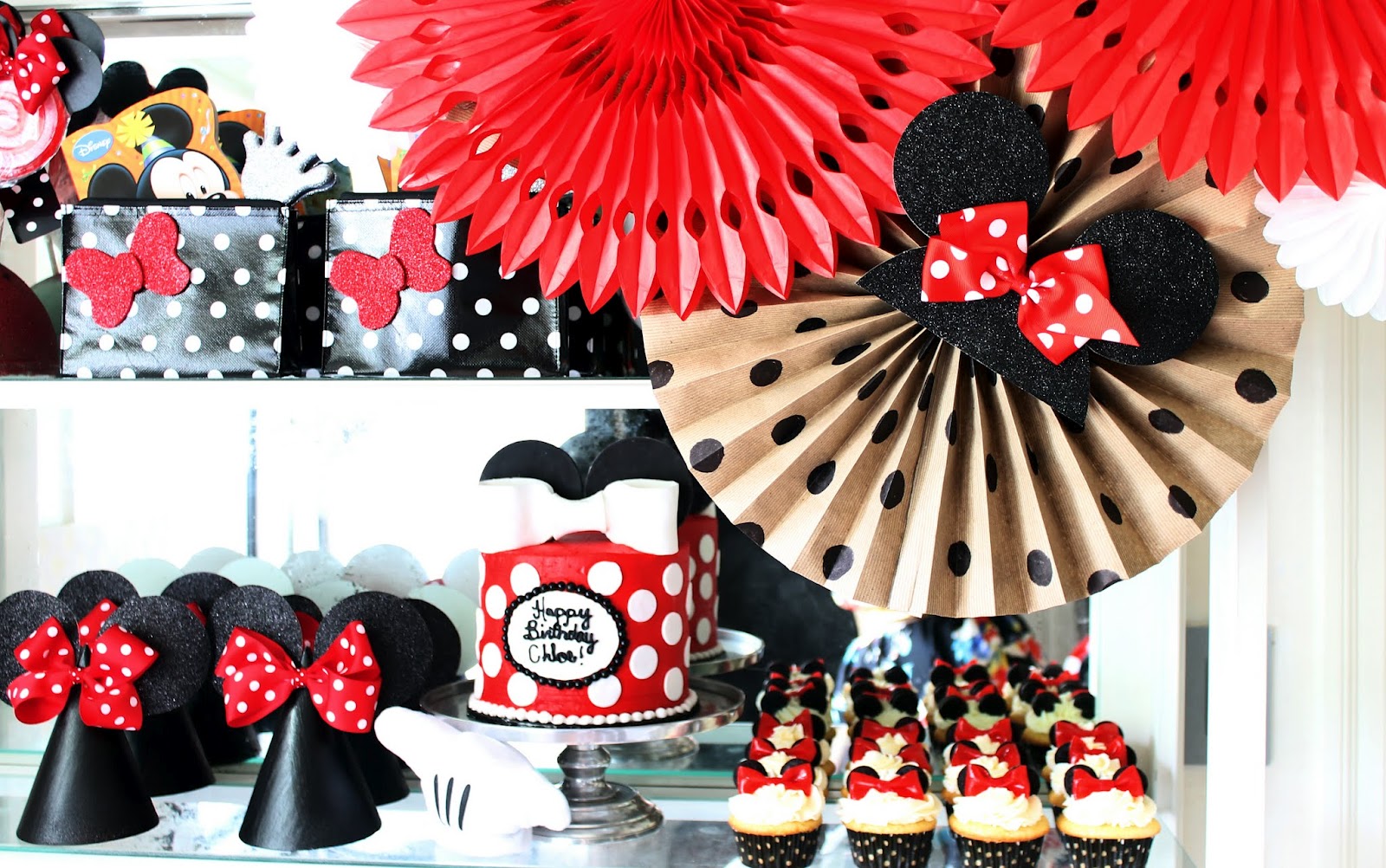 hunted interior Minnie  Mouse  Birthday  Party 