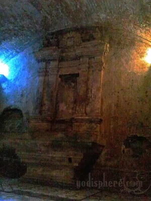 Old Altar inside the underground crypt