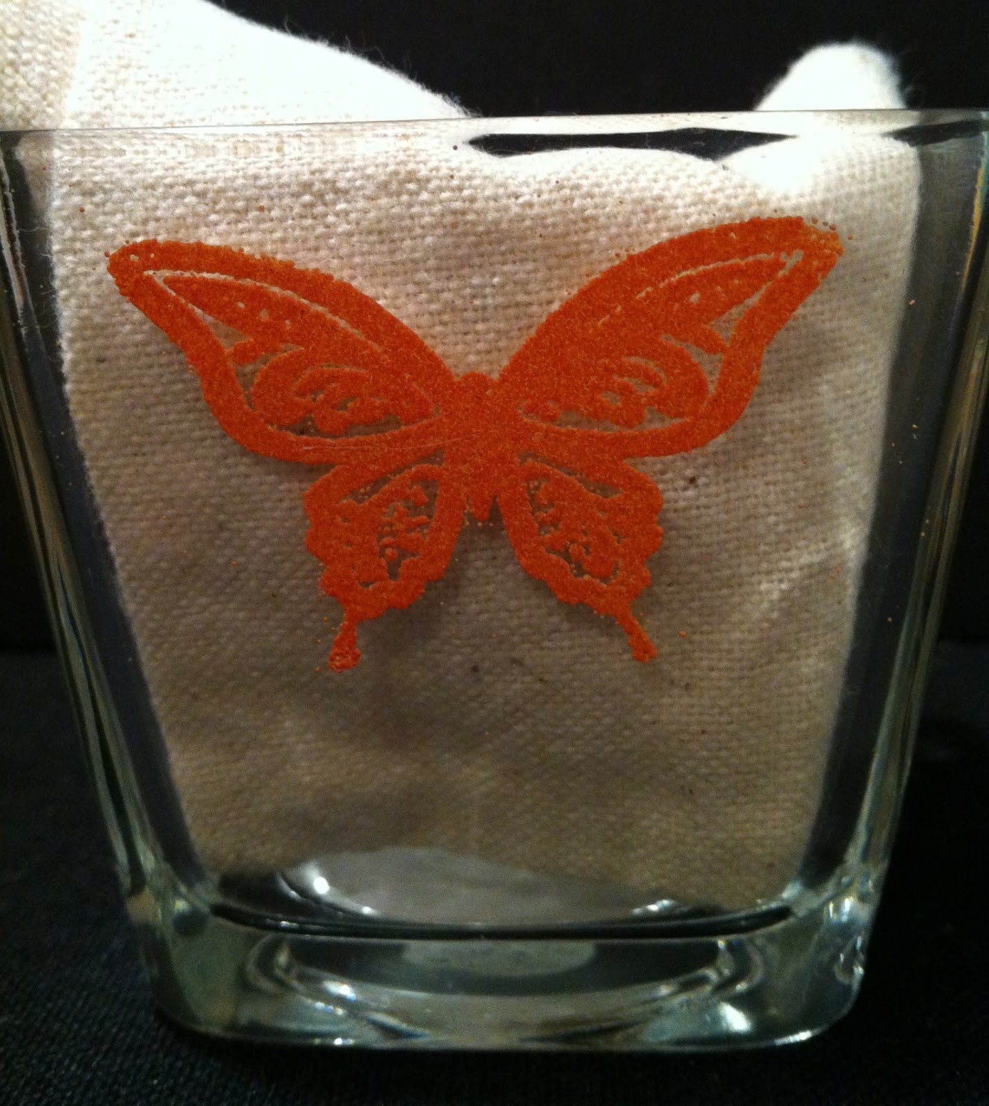 Mighty Oak Stampers Embossing on Glass
