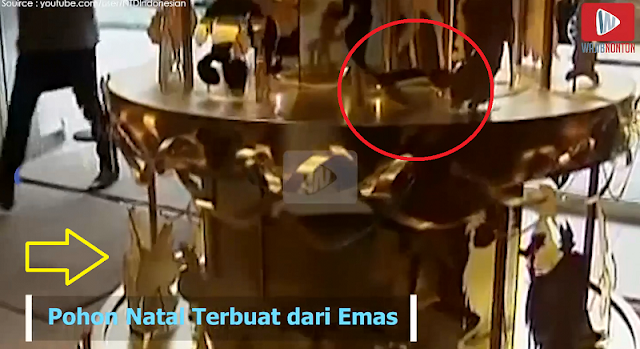 Amazing! Berniat Membawa Pulang Pohon Natal Emas Ini? Simak Dulu Harganya