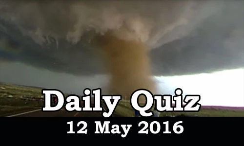 Daily Current Affairs Quiz - 12 May 2016
