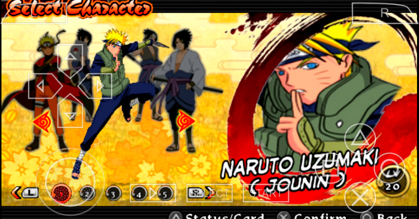 Mod Texture Naruto (Jounin) Naruto Shippuden Ultimate Ninja Impact For PPSSPP Bobby Gpc