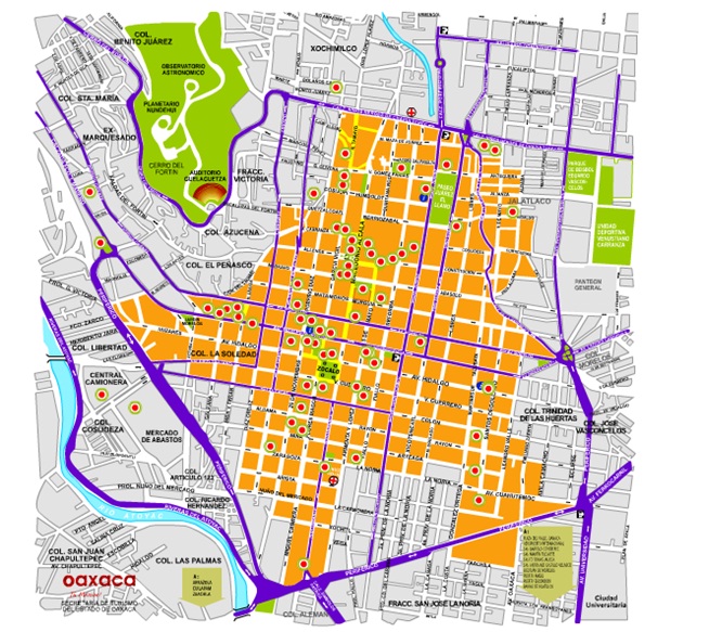 Oaxaca de Juarez...Esencia Cultural de México MAPA TURÍSTICO Oaxaca de Juarez...Esencia Cultural de México MAPA TURÍSTICO