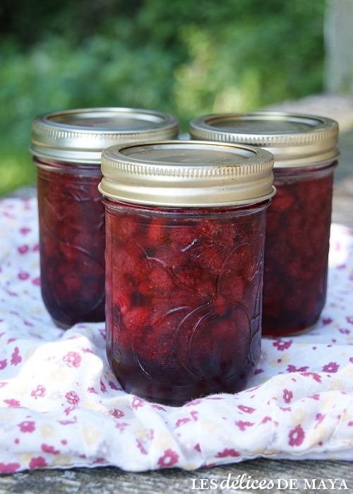 Les délices de Maya Confitures de fraises des champs (cuites au sirop) Les délices de Maya Confitures de fraises des champs (cuites au sirop)