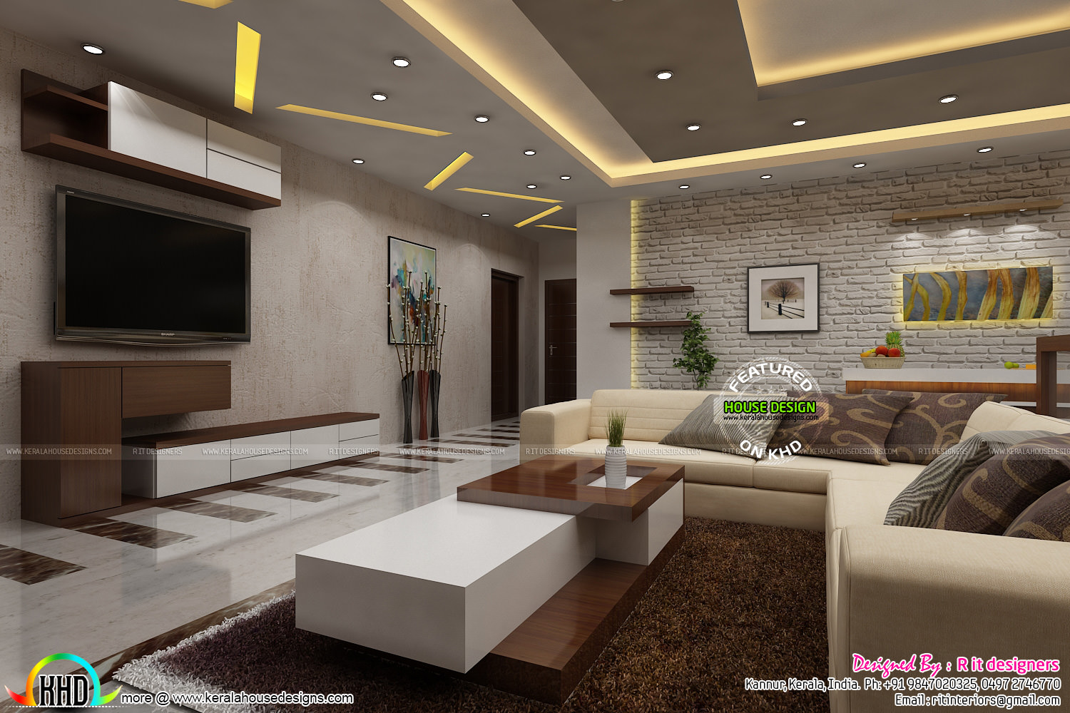 simple living room designs kerala