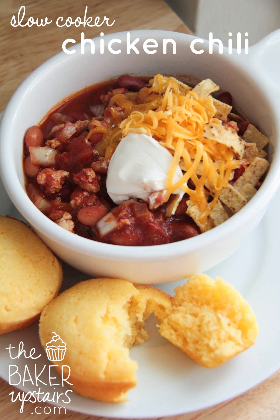 The Baker Upstairs slow cooker chicken chili