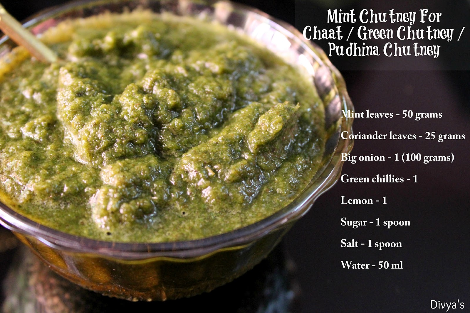 Mint Chutney For Chaat / Green Chutney / Pudhina Chutney You Too Can Cook