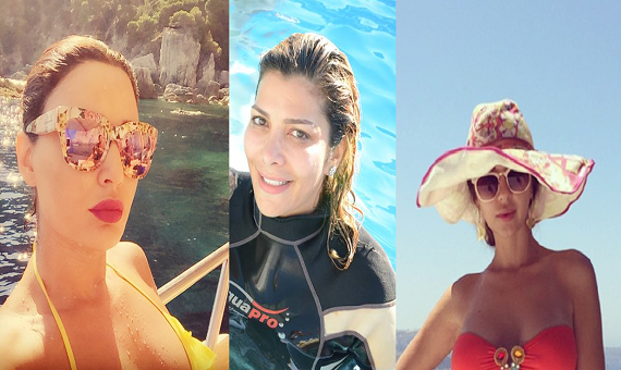Top 6 Women Celebs Arabs escaped from heat bikini and sea Top 6 Women Celebs Arabs escaped from heat bikini and sea