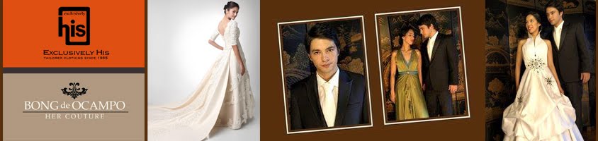 Exclusively His & Her Couture by Bong de Ocampo | Bridal Gowns in Metro Manila
