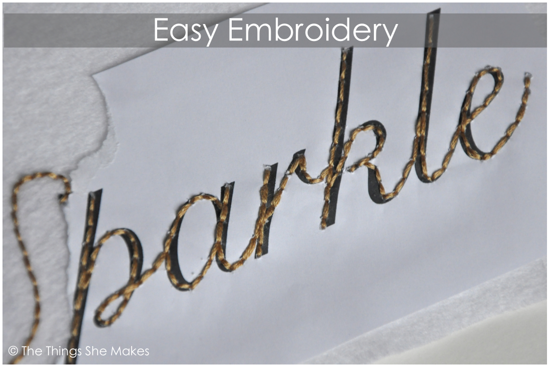 How to Embroider Handwriting The Things She Makes
