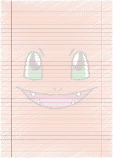 Papel Pautado do Charmander Pokemon rabiscado PDF para imprimir na folha A4 Papel Pautado do Charmander Pokemon rabiscado PDF para imprimir na folha A4