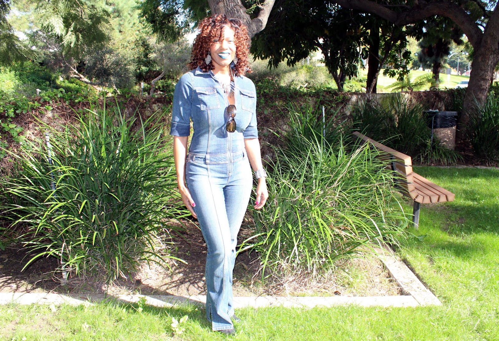 denim jumpsuit express