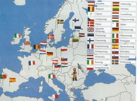 európa térkép magyar nyelvű Székely zászlóval jelölték Románia helyét Európa térképén egy  európa térkép magyar nyelvű